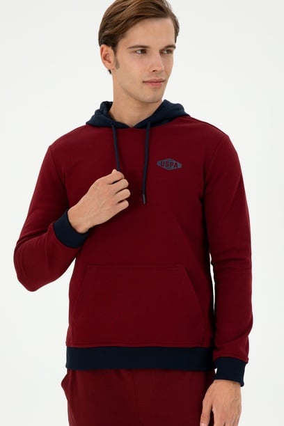 Erkek Bordo Sweatshirt