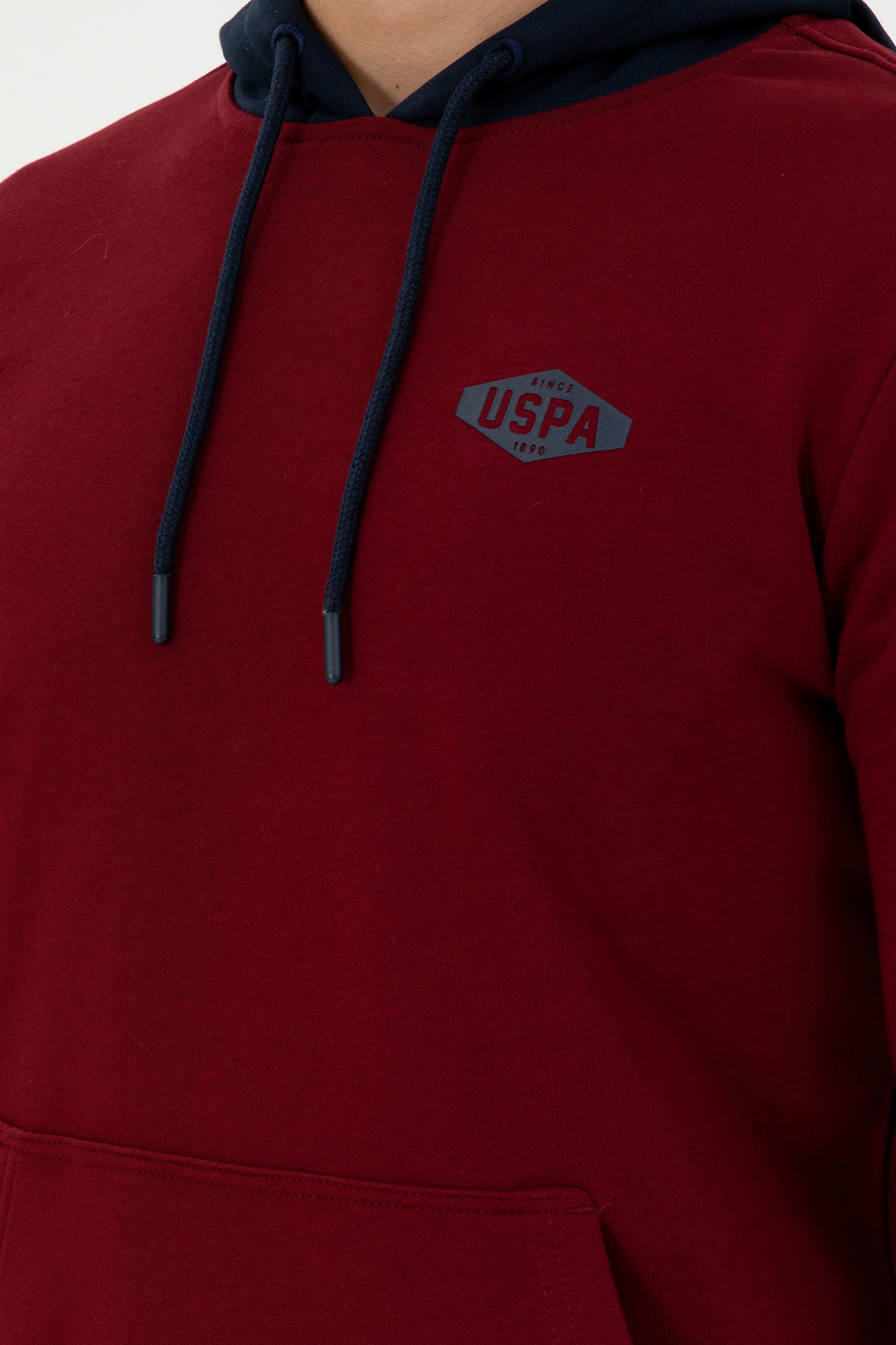 Erkek Bordo Sweatshirt - Image 7