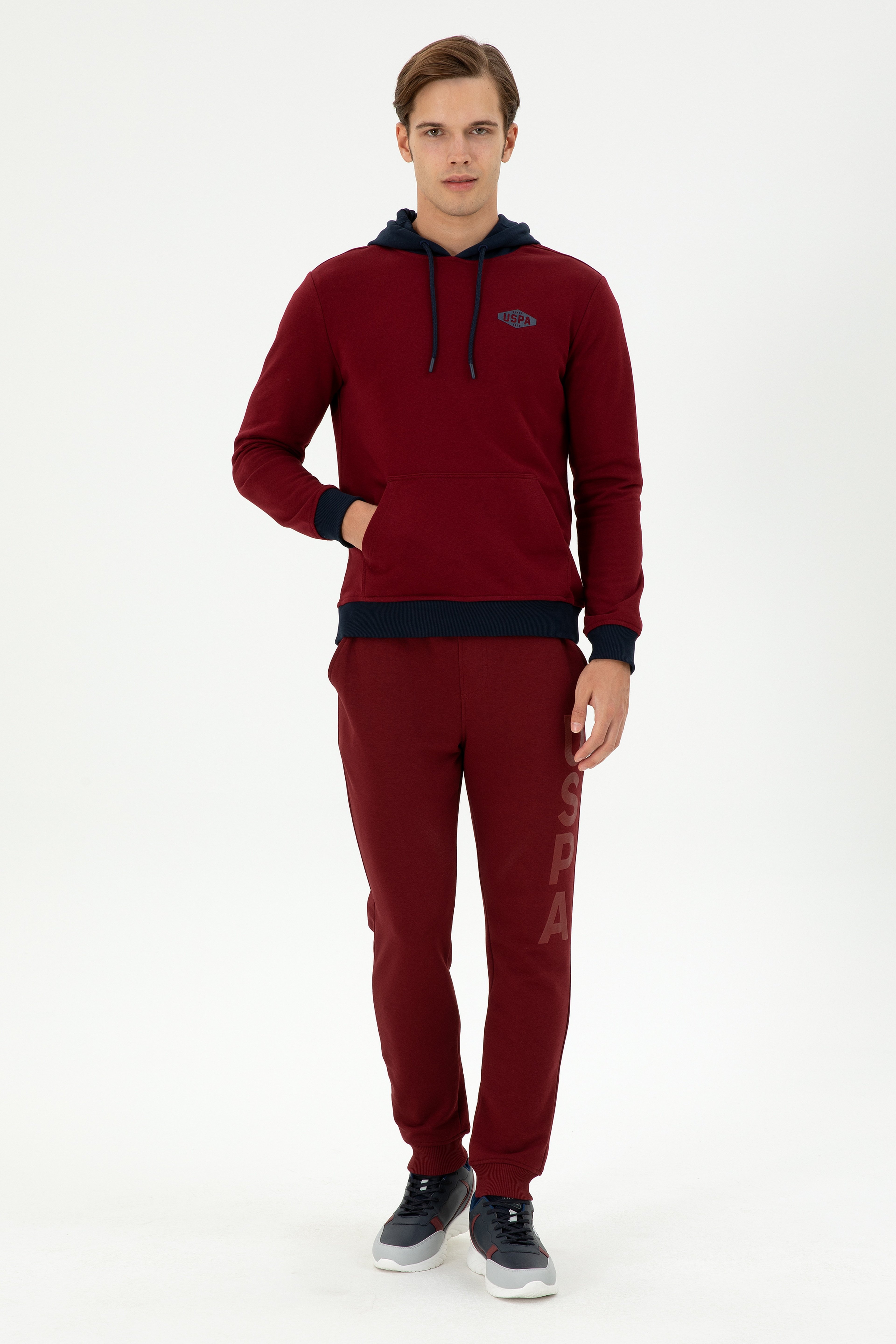 Erkek Bordo Sweatshirt