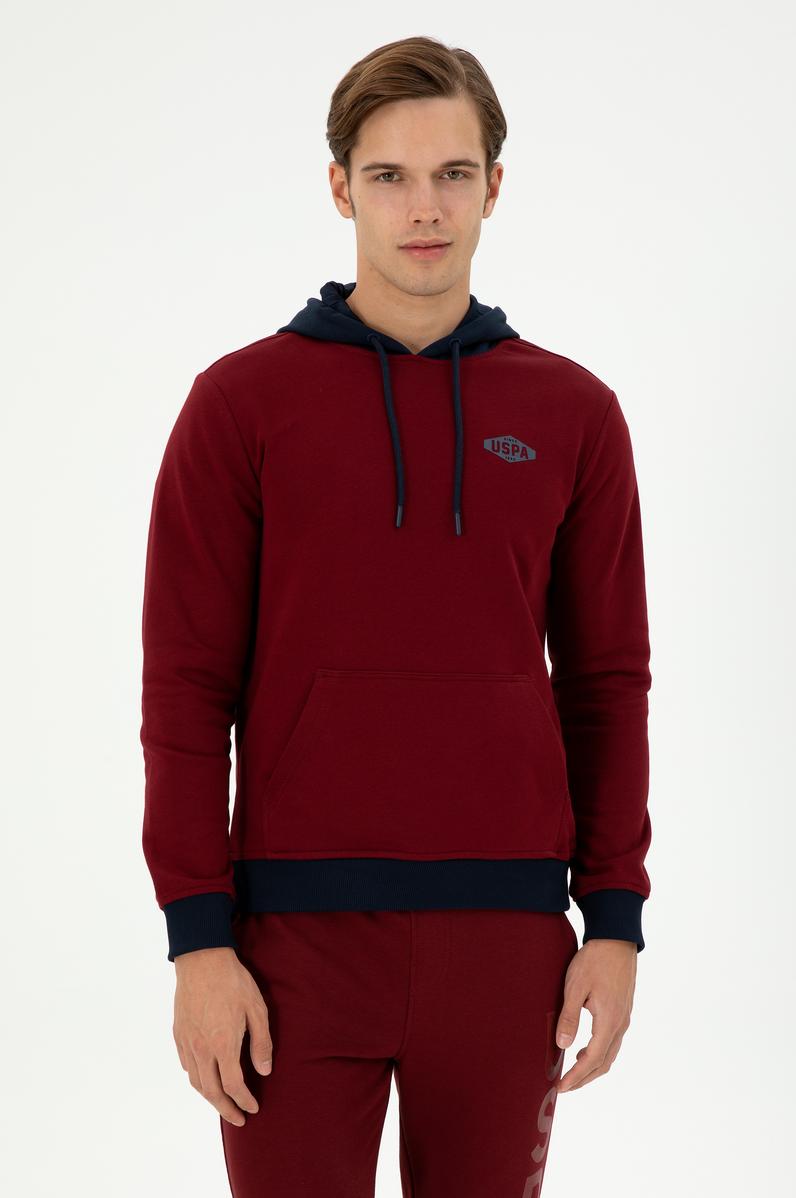 Erkek Bordo Sweatshirt