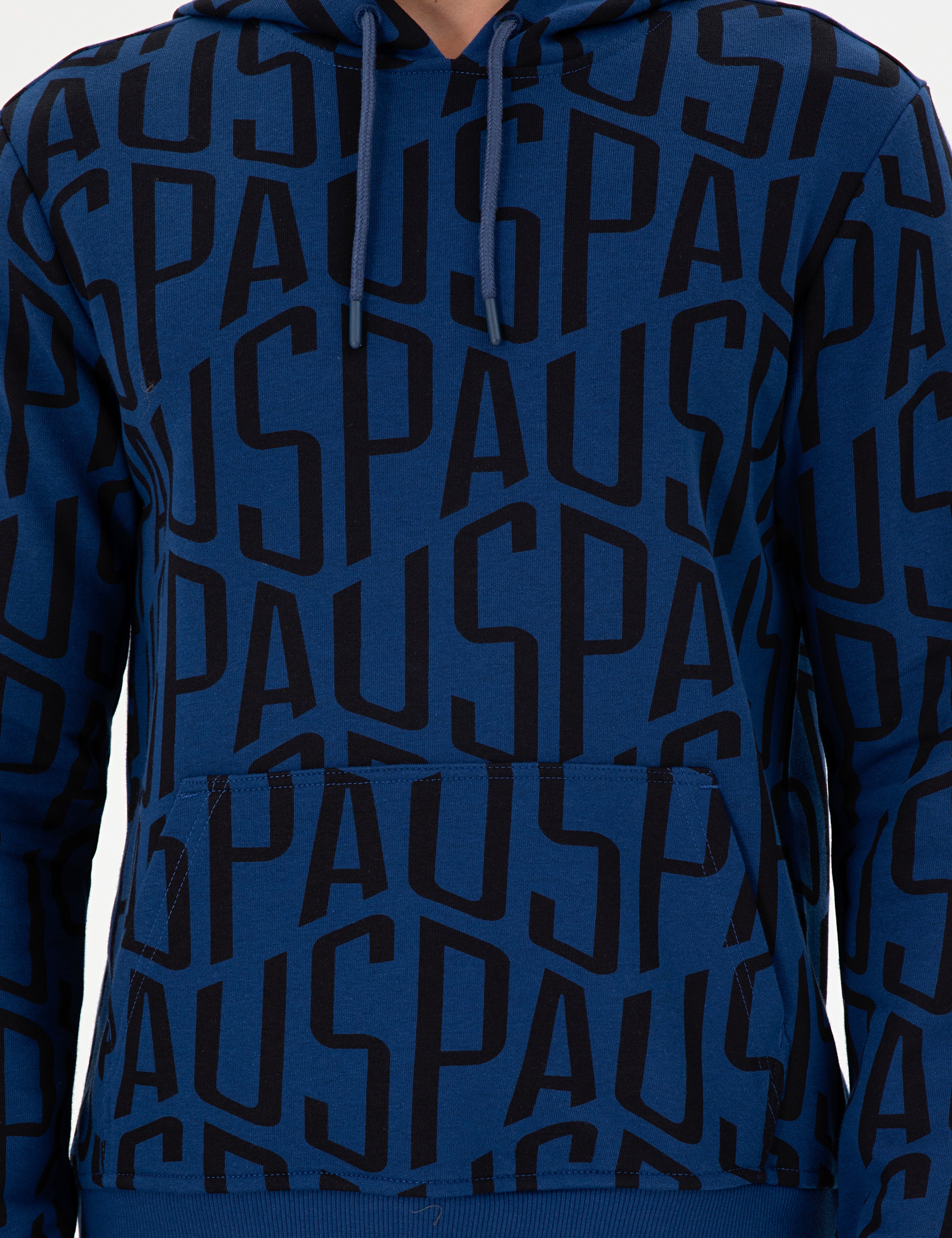Erkek İndigo Sweatshirt - Image 6