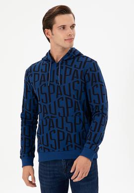 Erkek İndigo Sweatshirt - 50293445009