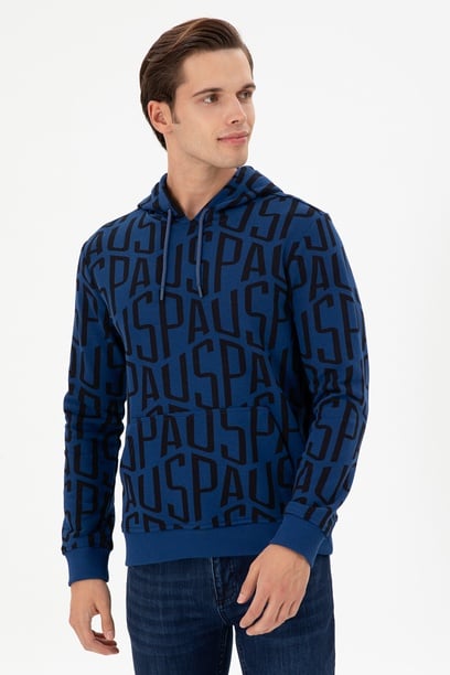 Erkek İndigo Sweatshirt