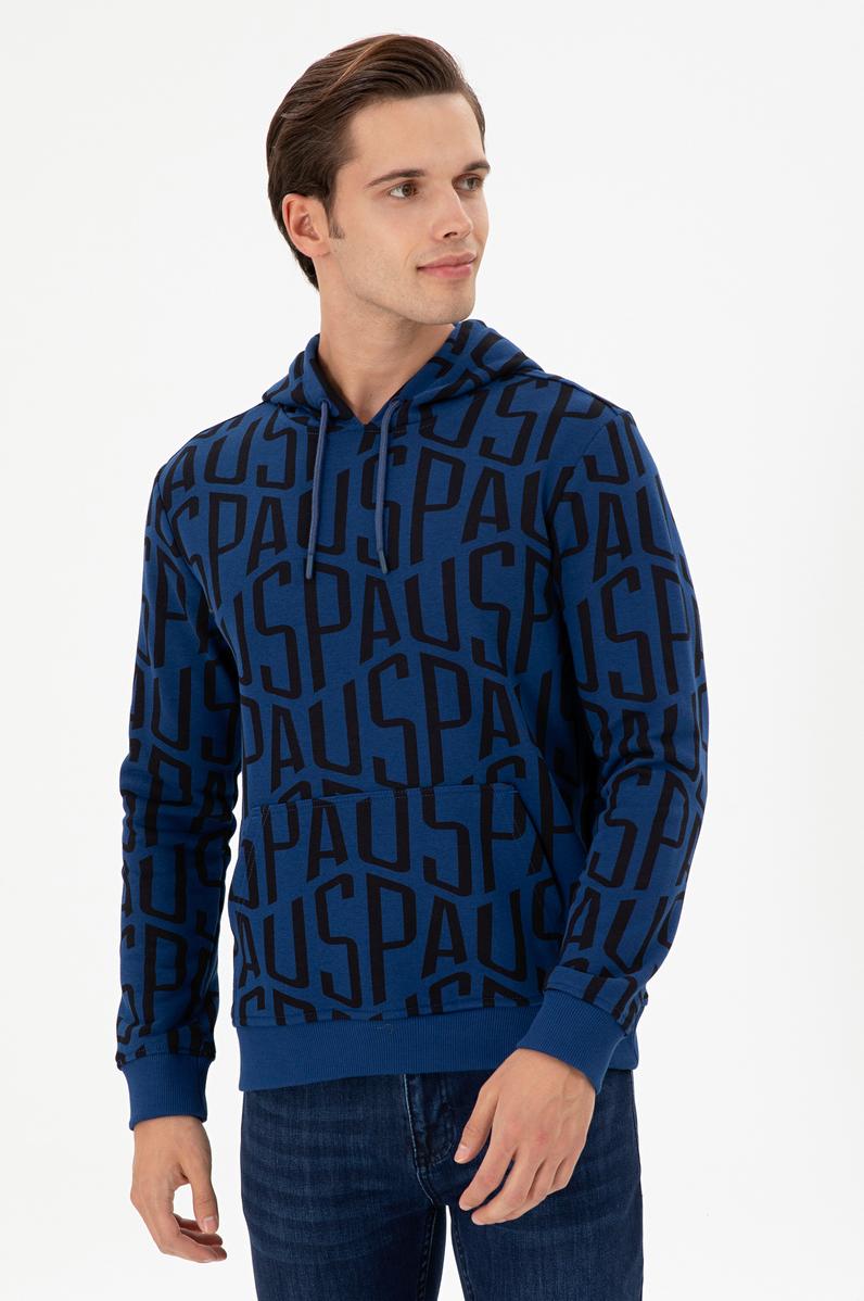 Erkek İndigo Sweatshirt