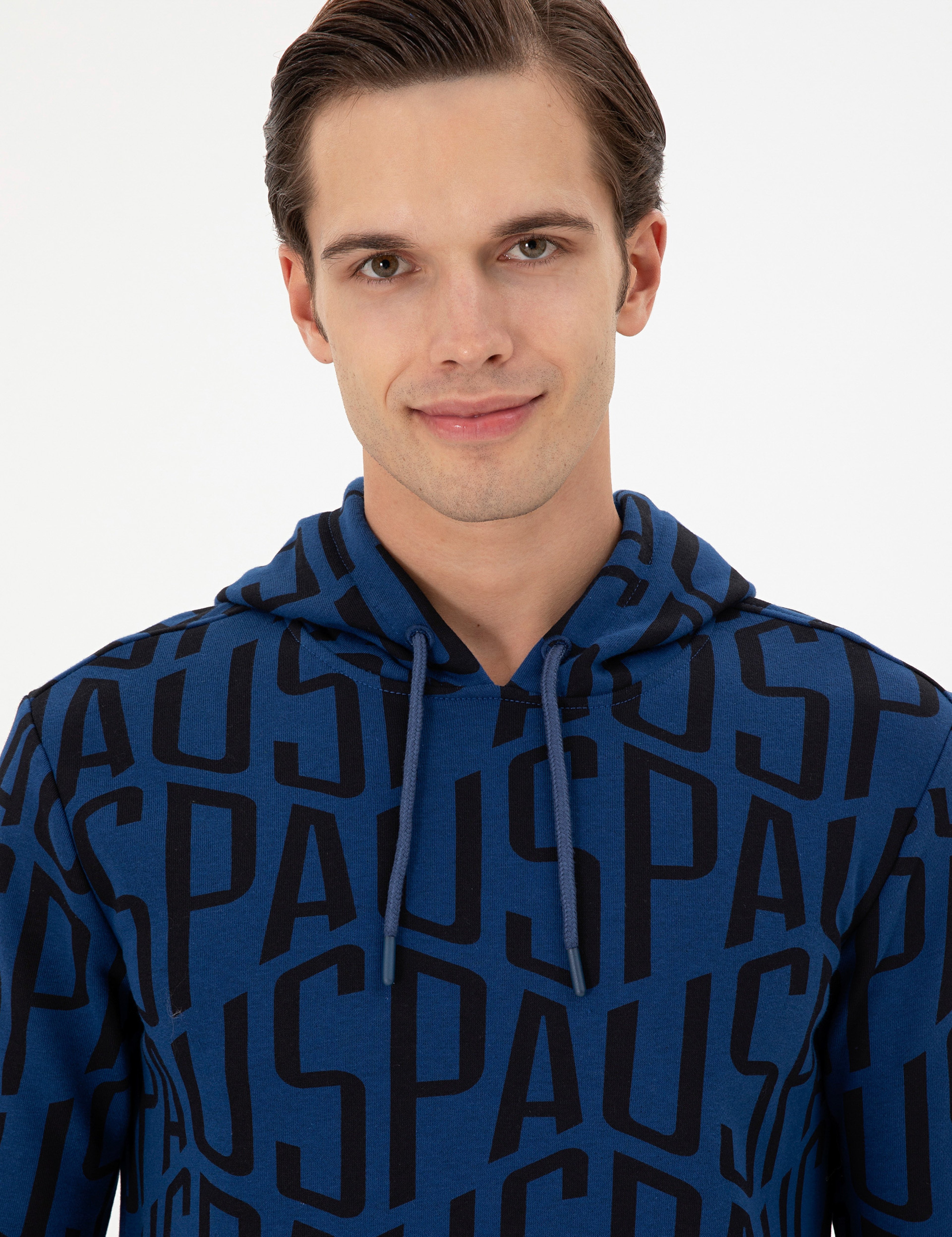 Erkek İndigo Sweatshirt - Image 2