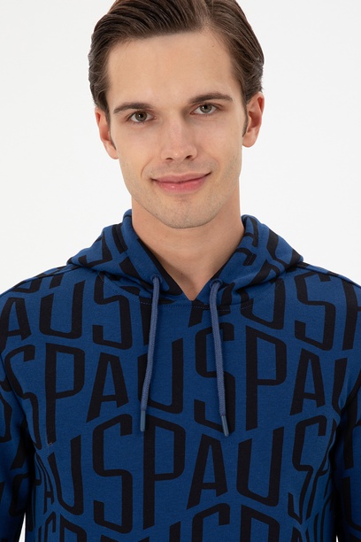 Erkek İndigo Sweatshirt