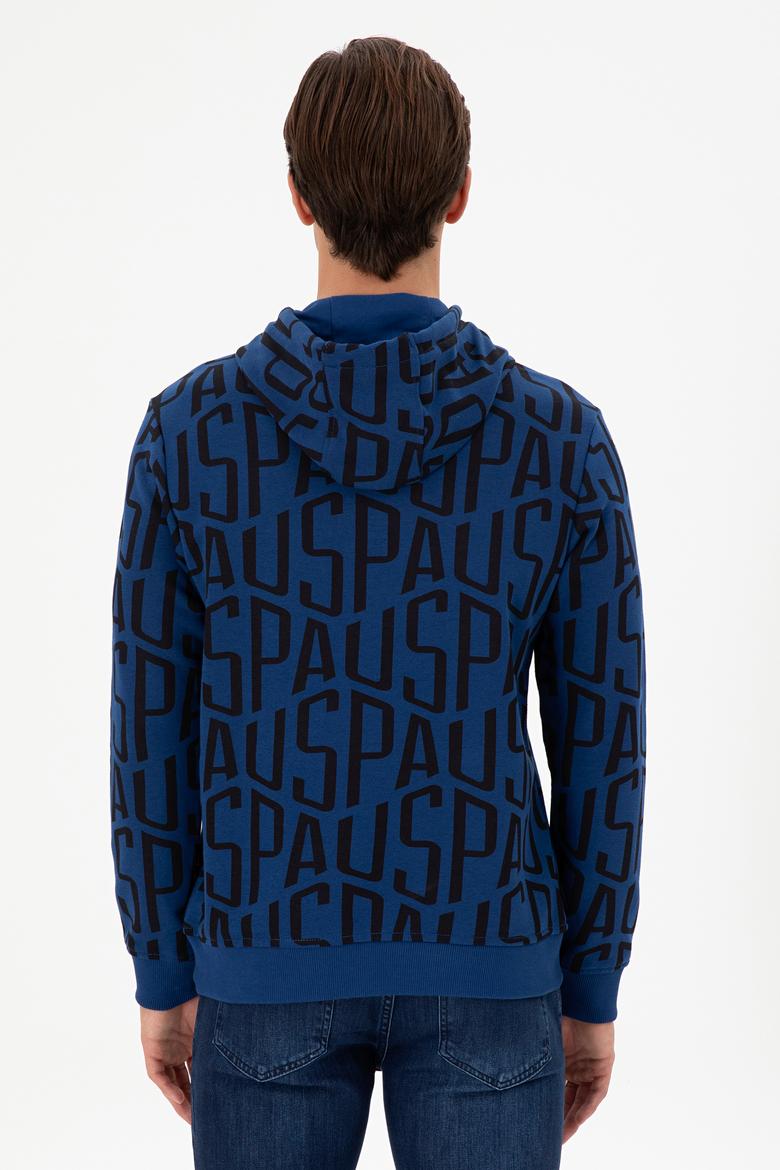 Erkek İndigo Sweatshirt - 50293445009