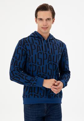 Erkek İndigo Sweatshirt - 50293445009