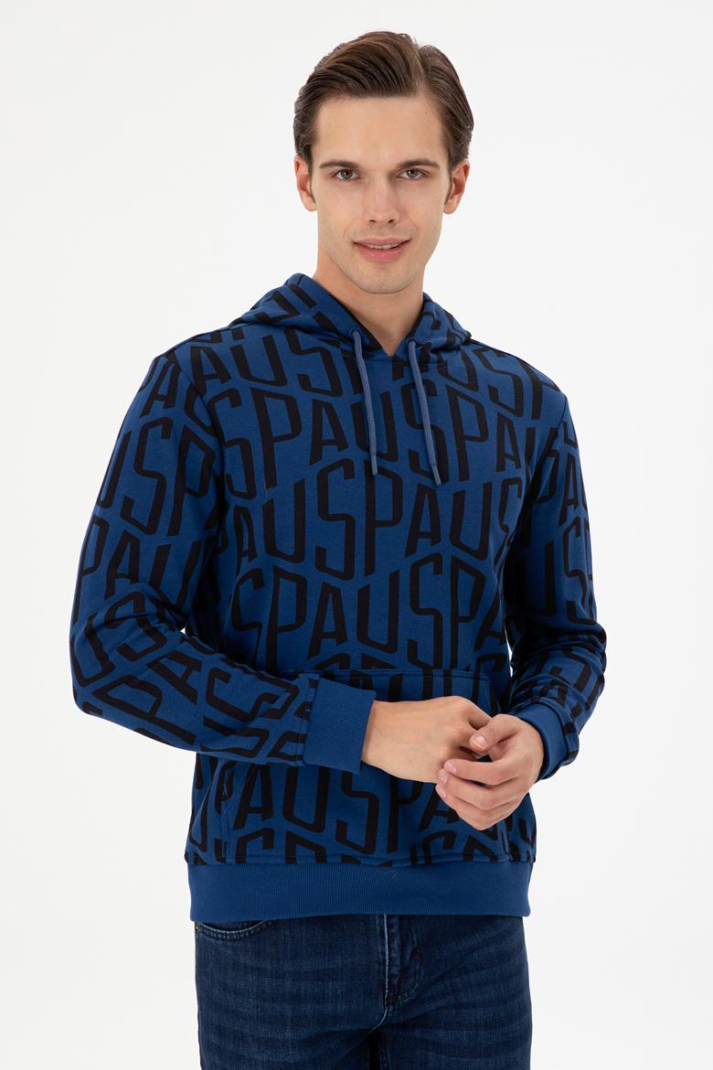 Erkek İndigo Sweatshirt - 50293445009