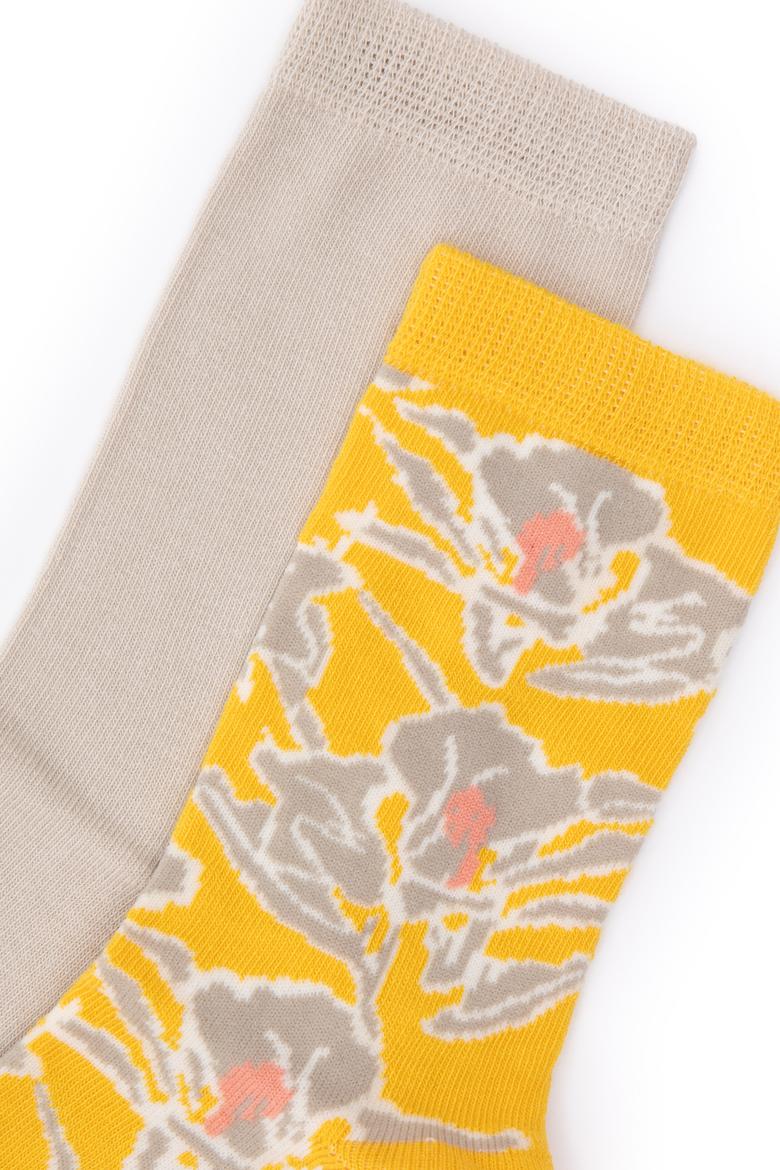 Kadın Sarı Çorap - 50295768002