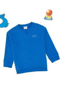 Erkek Çocuk Kobalt Mavi Basic Sweatshirt - 50295151099