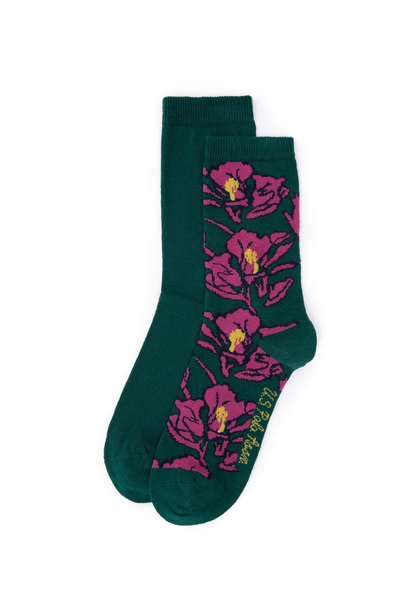 Kadın Koyu Yeşil Çorap