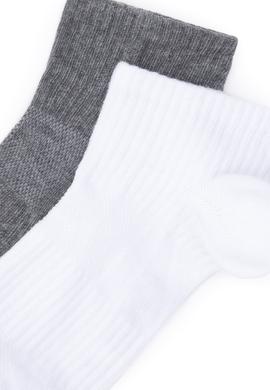 Kadın Gri Melanj Çorap - 50295763005