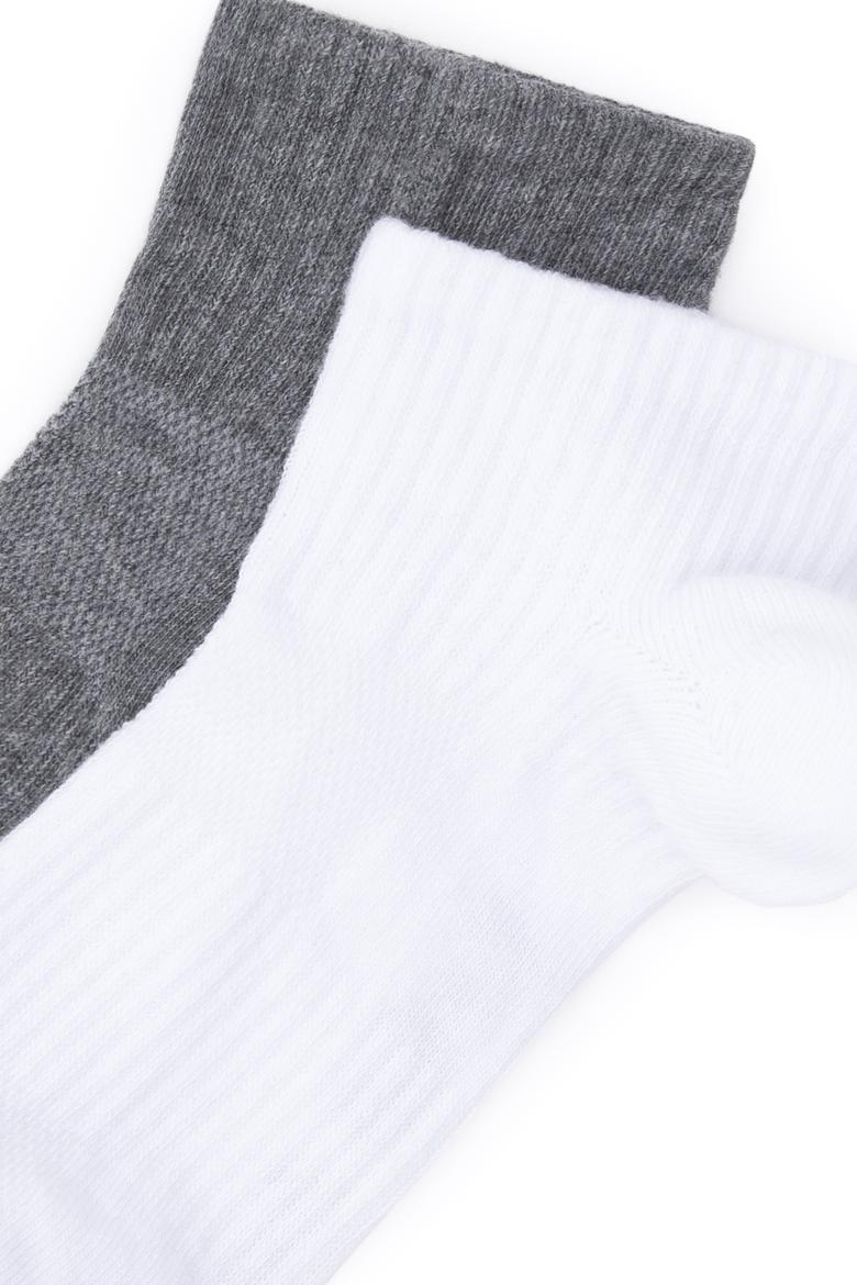Kadın Gri Melanj Çorap - 50295763005