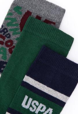 Erkek Çocuk Gri Melanj Çorap - 50295782002