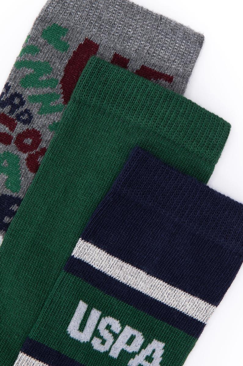 Erkek Çocuk Gri Melanj Çorap