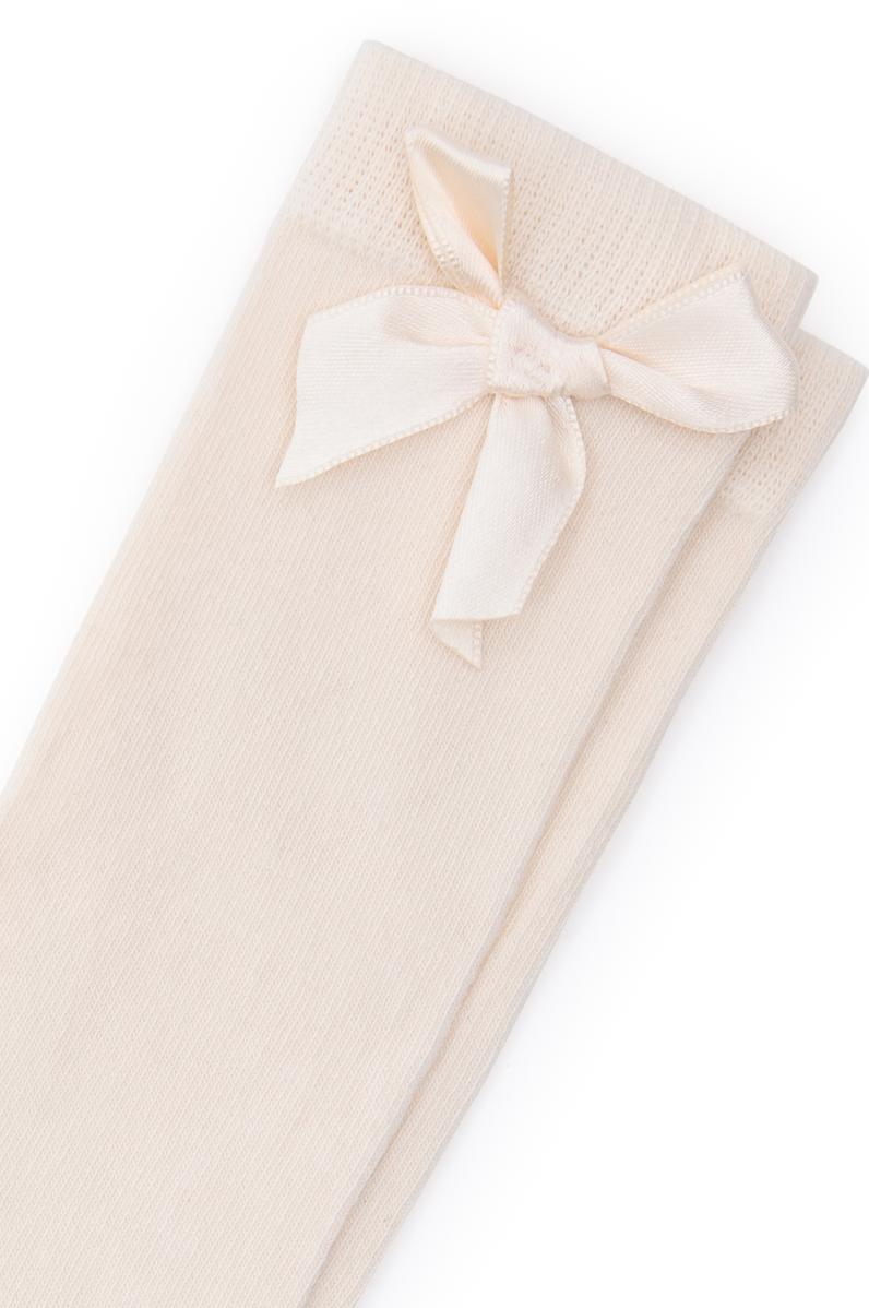 Kız Çocuk Krem Dizaltı Çorap