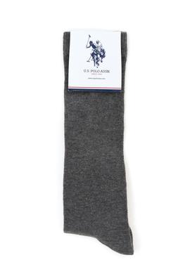 Kız Çocuk Gri Melanj Çorap - 50295798004