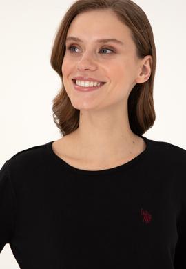 Kadın Siyah Bisiklet Yaka Kazak - 50297133015