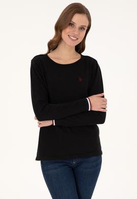 Kadın Siyah Bisiklet Yaka Kazak - 50297133015