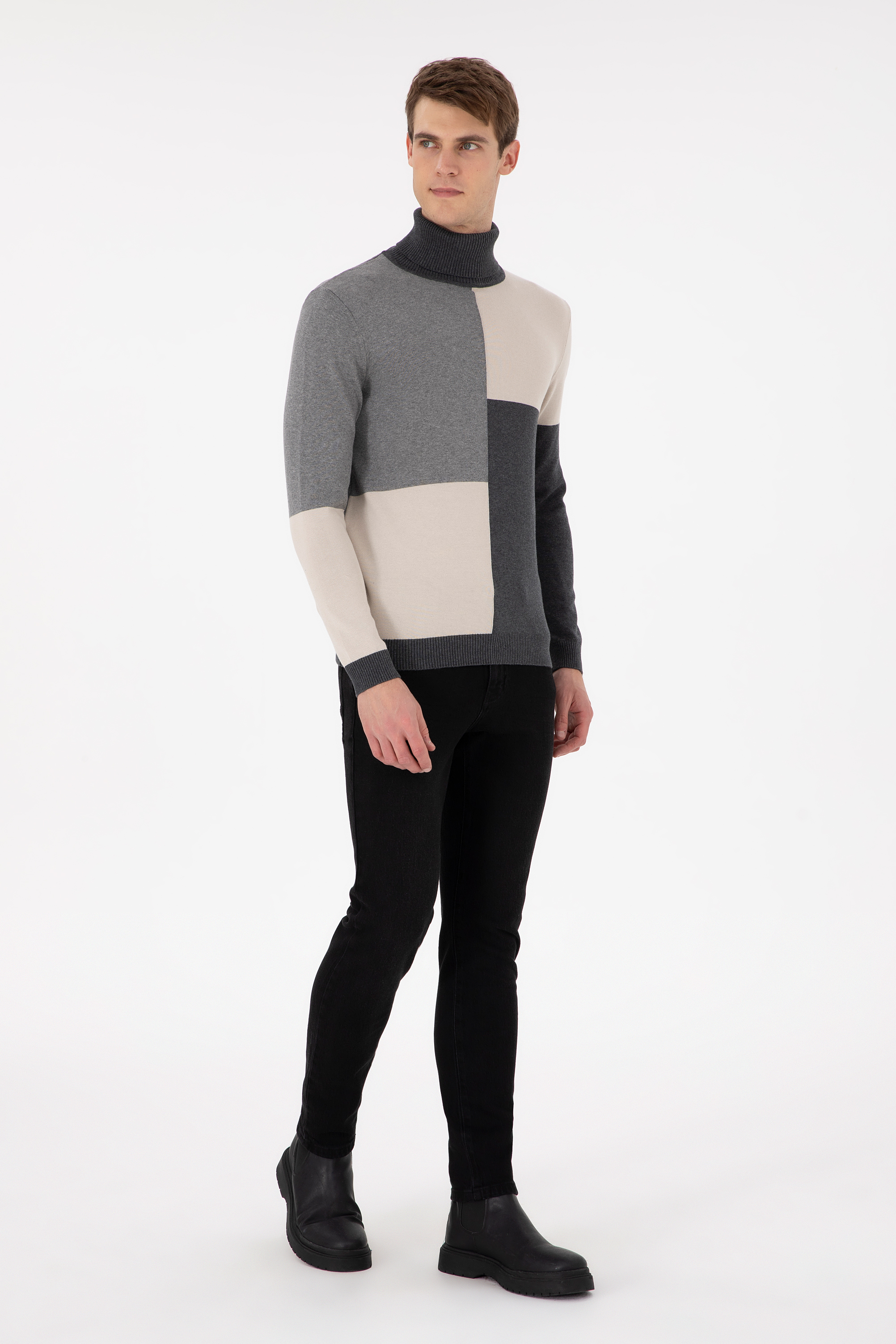 Erkek Siyah Jean Pantolon - Image 1