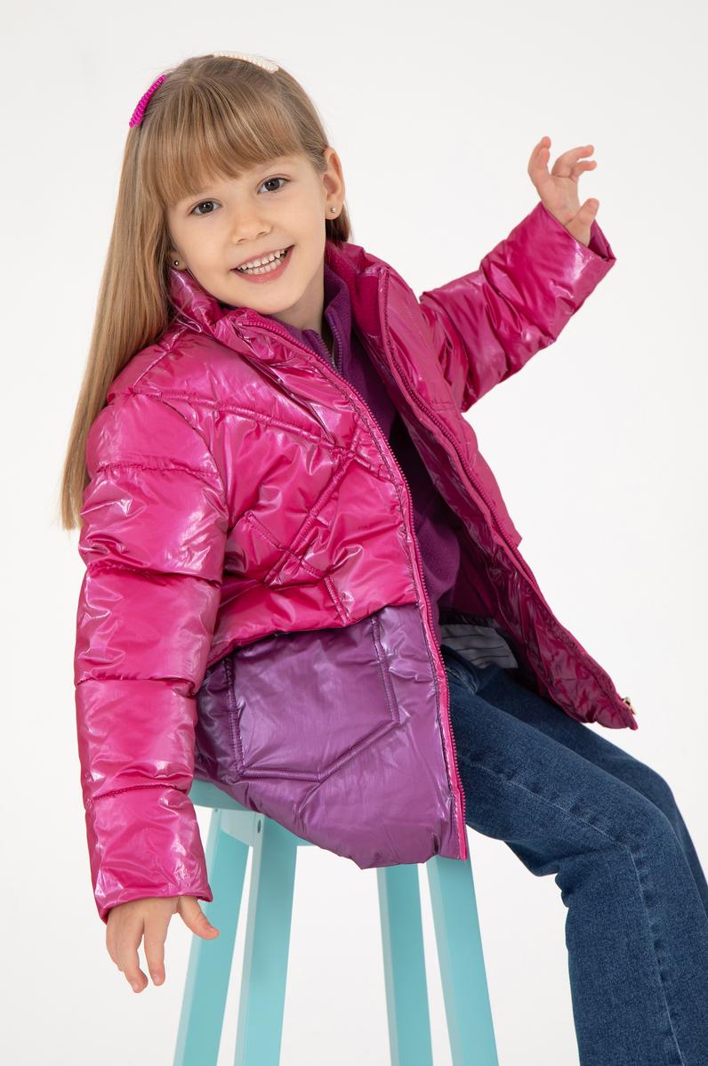 Kız Çocuk Fuşya Mont
