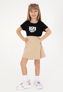 Kız Çocuk Siyah Basic Tişört - 50294756008