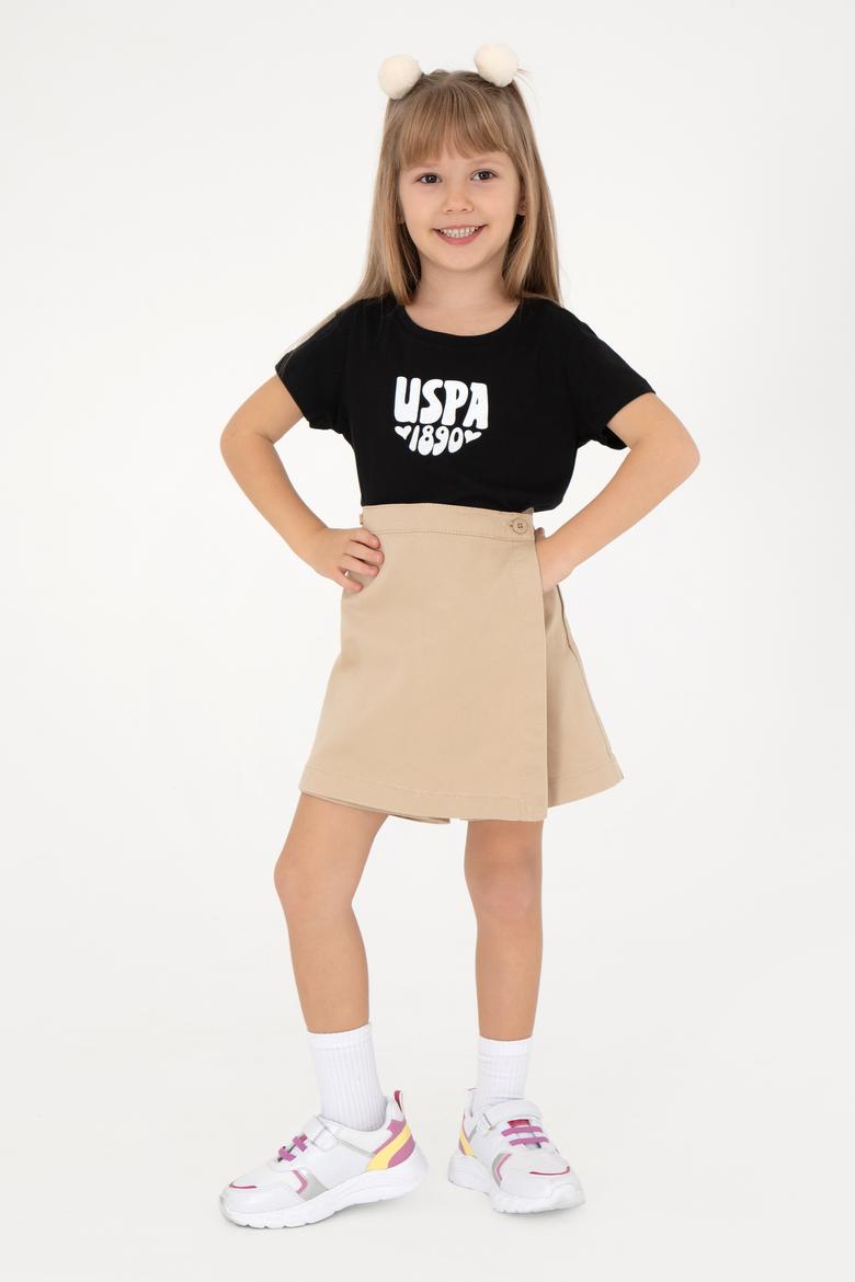 Kız Çocuk Siyah Basic Tişört - 50294756008