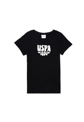 Kız Çocuk Siyah Basic Tişört - 50294756008