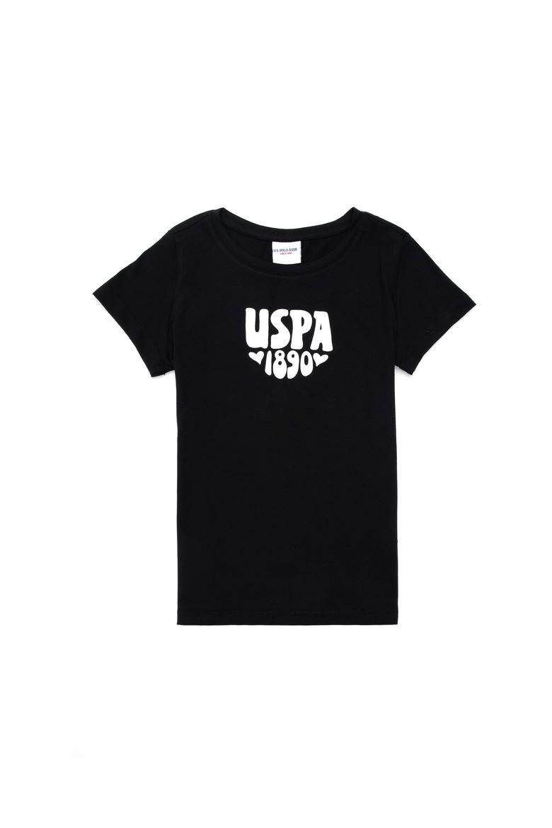 Kız Çocuk Siyah Basic Tişört - 50294756008