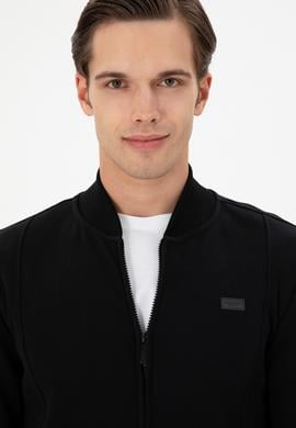 Erkek Siyah Örme Hırka - 50293386029