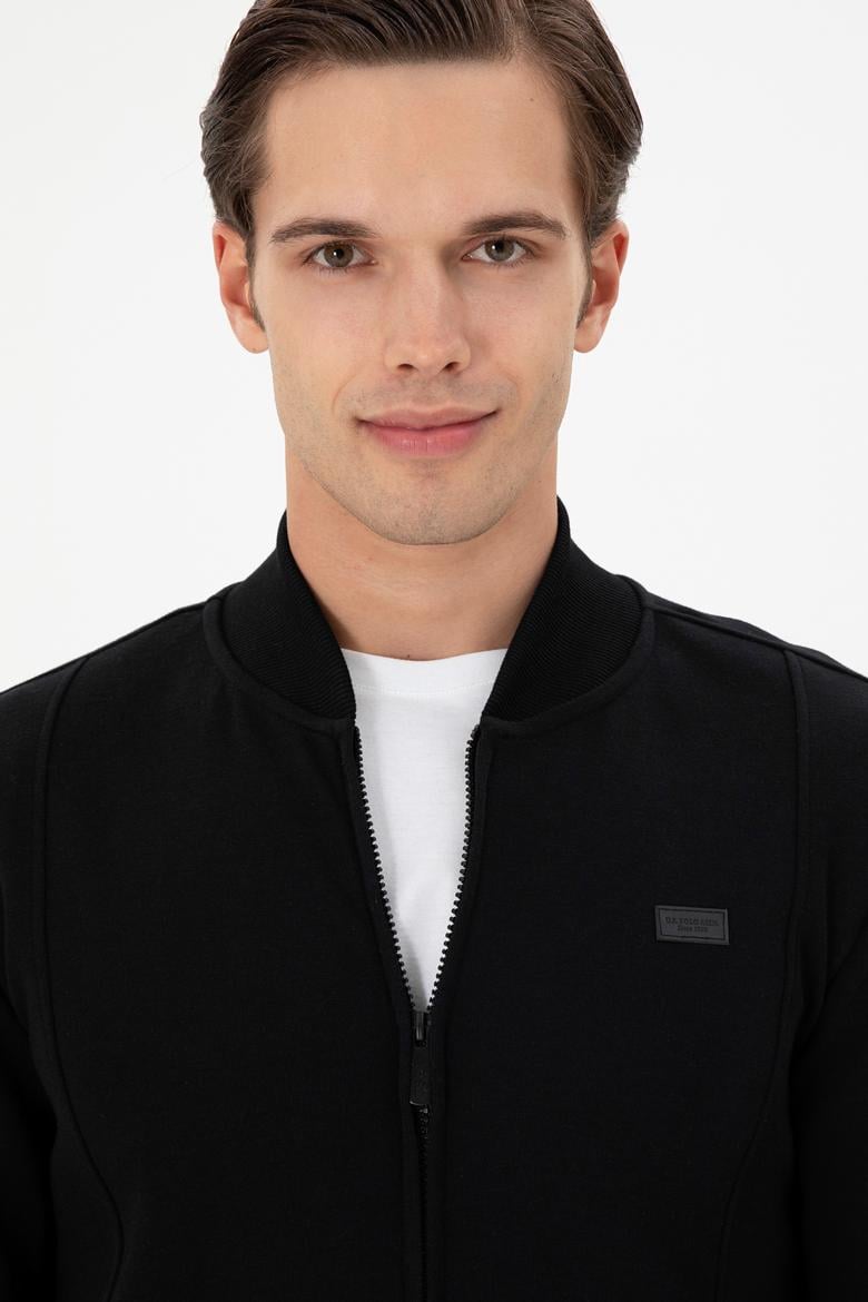 Erkek Siyah Örme Hırka - 50293386029