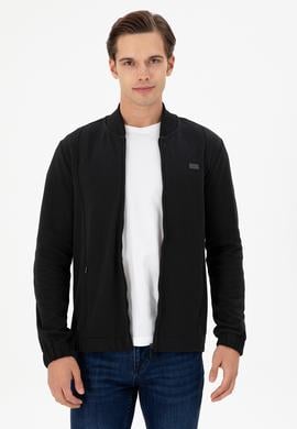 Erkek Siyah Örme Hırka - 50293386029