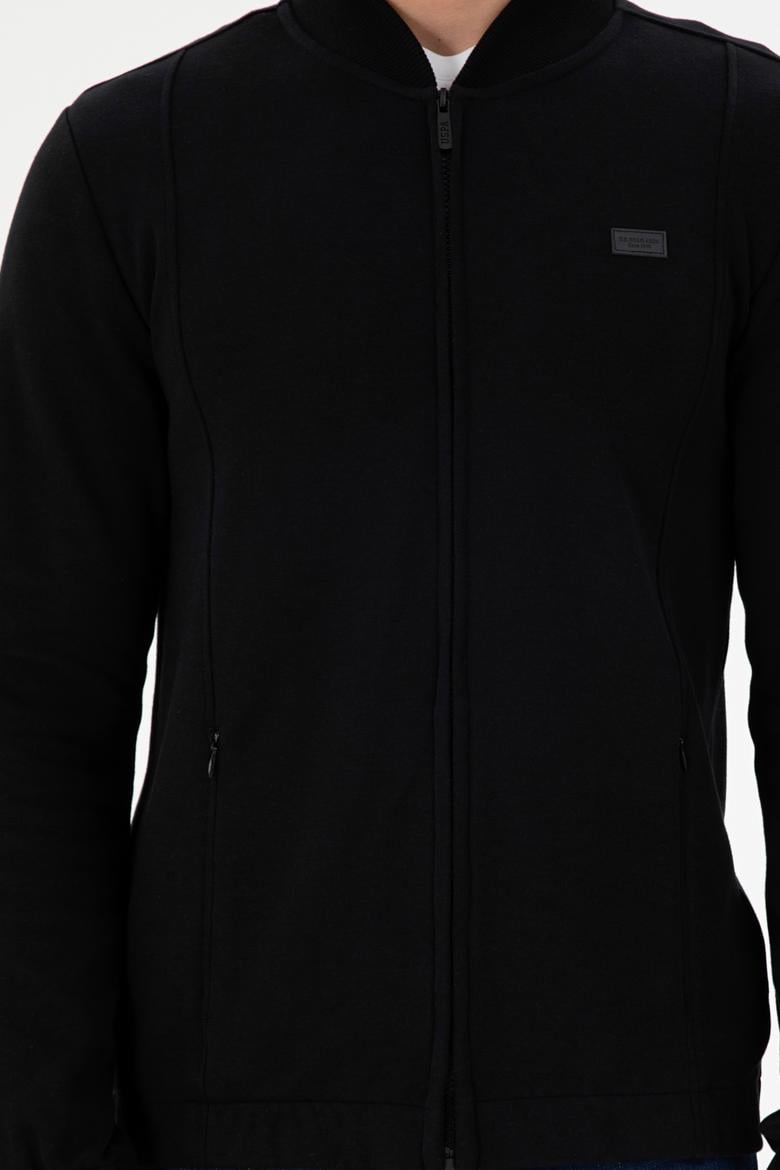 Erkek Siyah Örme Hırka - 50293386029