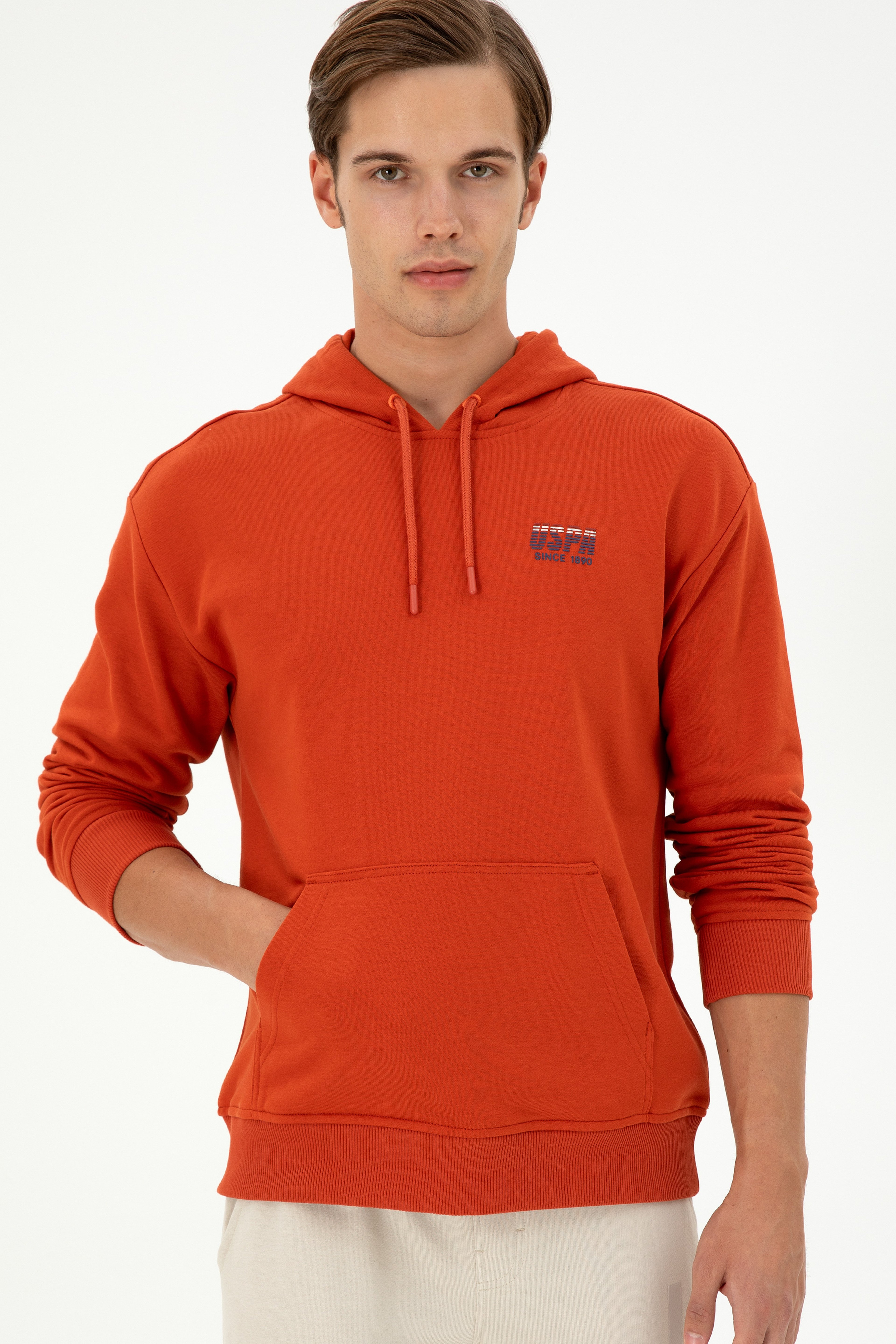 Erkek Kiremit Sweatshirt