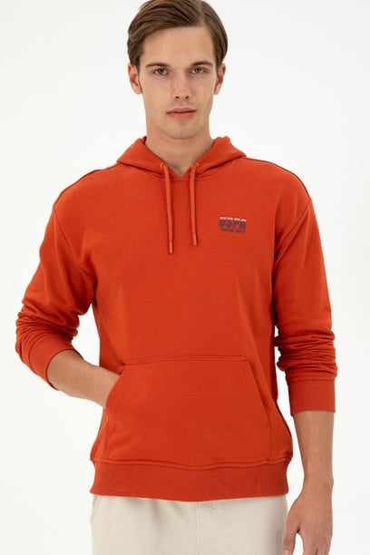 Erkek Kiremit Sweatshirt