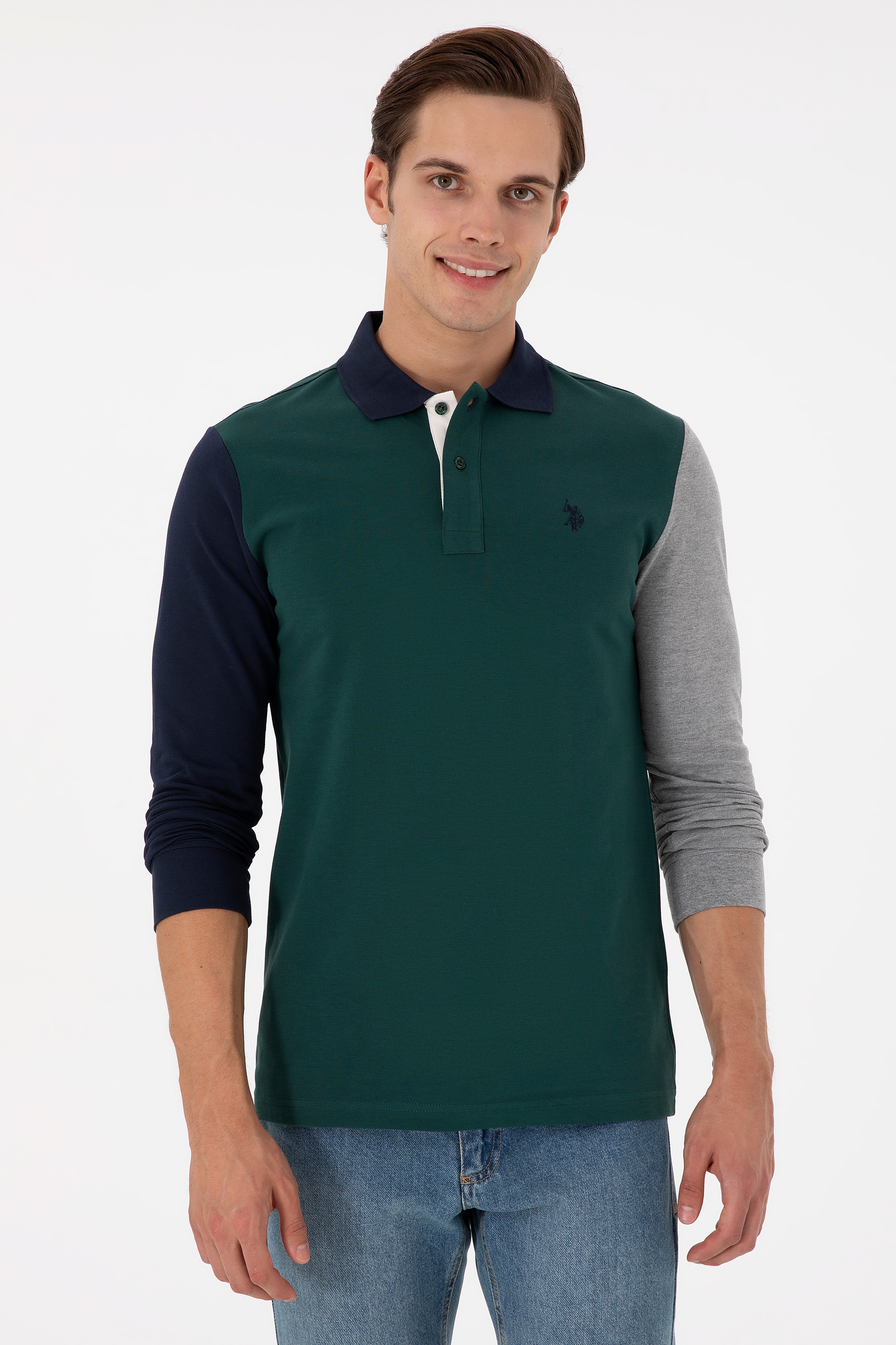 Erkek Koyu Yeşil Sweatshirt - Image 3