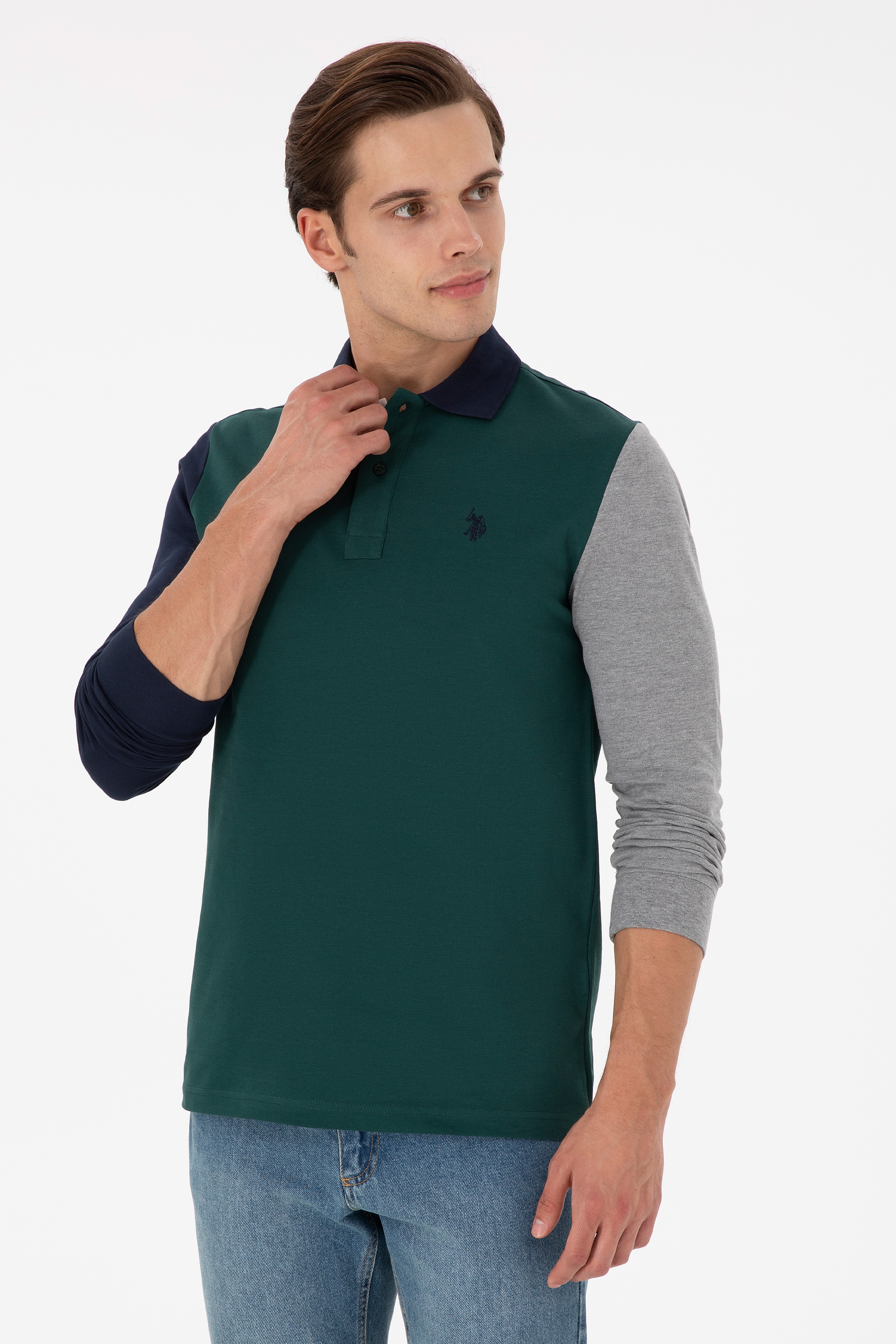 Erkek Koyu Yeşil Sweatshirt - Image 1