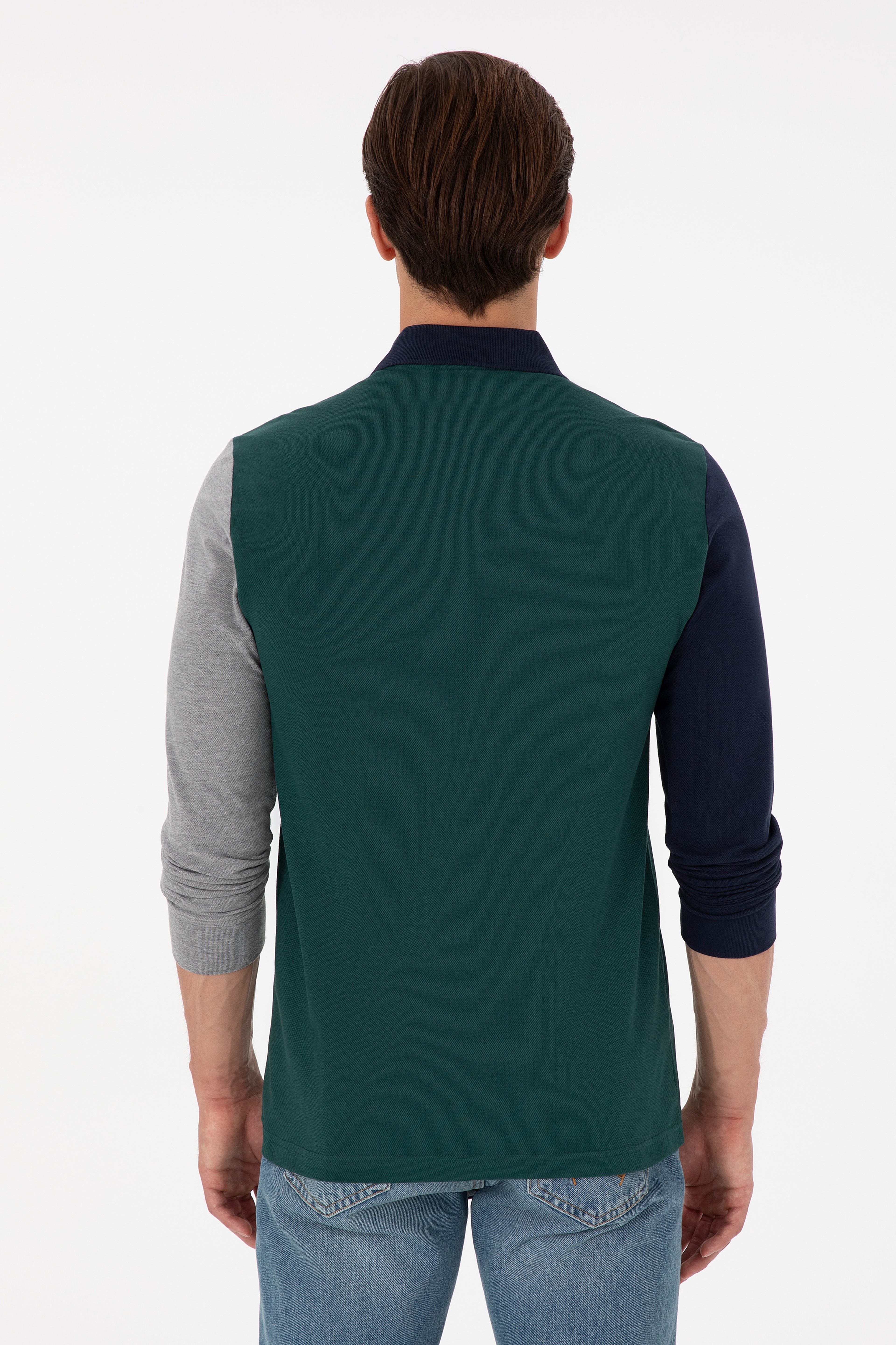 Erkek Koyu Yeşil Sweatshirt - Image 5