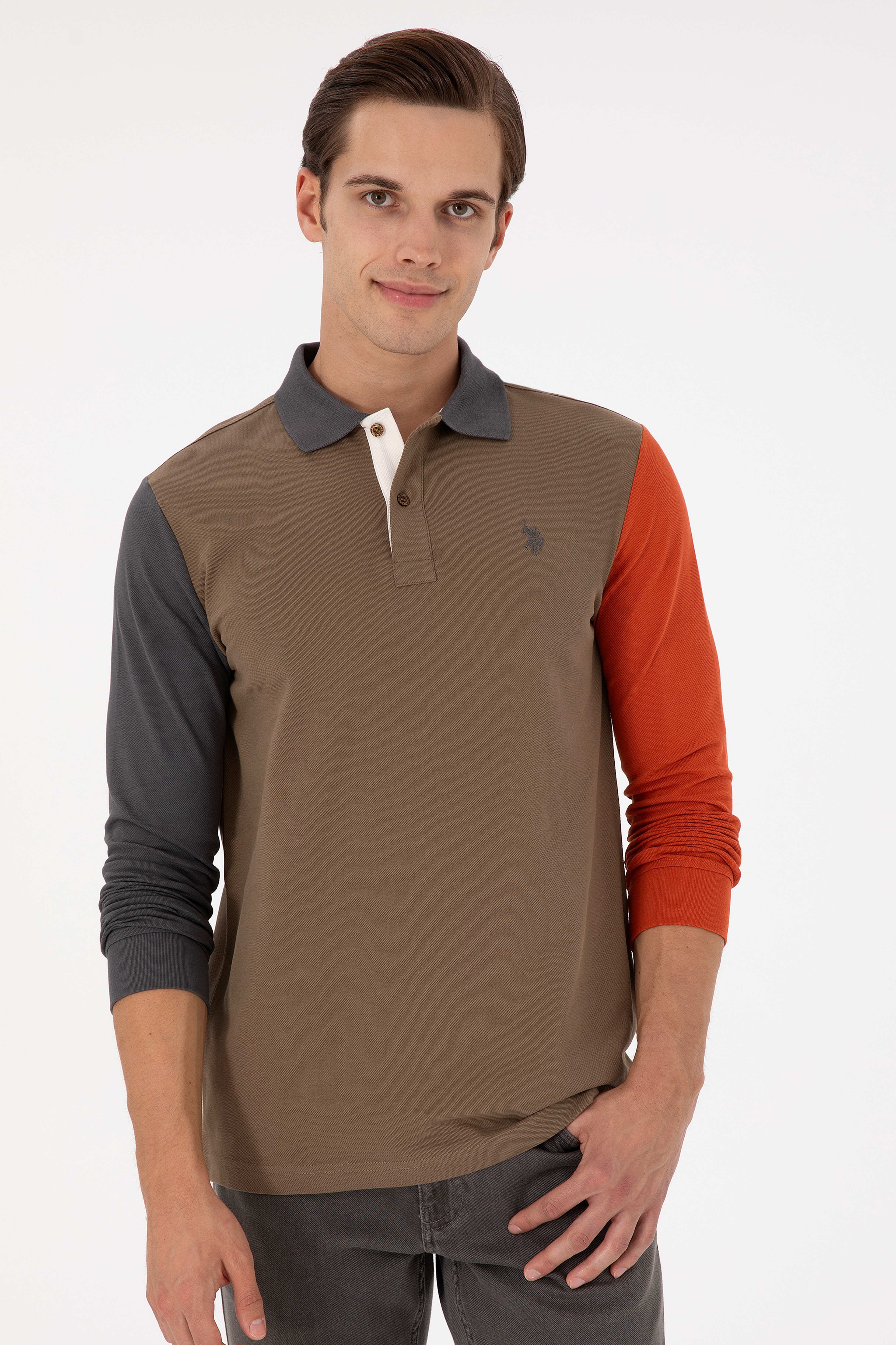 Erkek Haki Sweatshirt