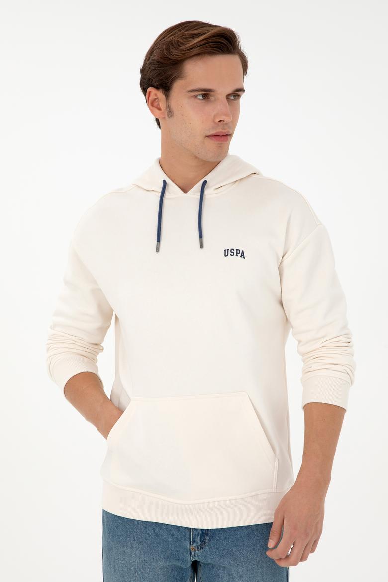 Erkek Krem Basic Sweatshirt - 50295149048