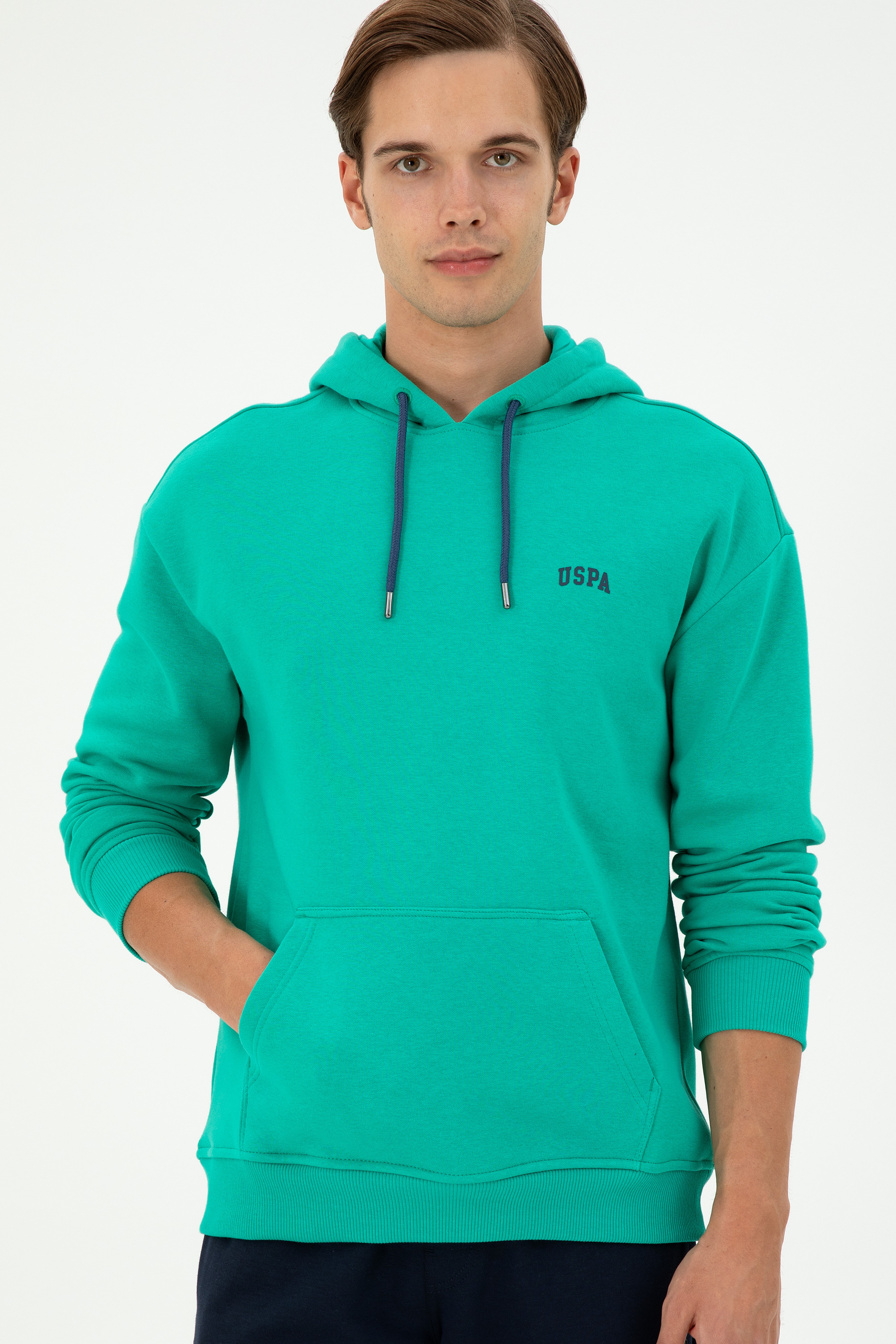 Erkek Mint Basic Sweatshirt - Image 3