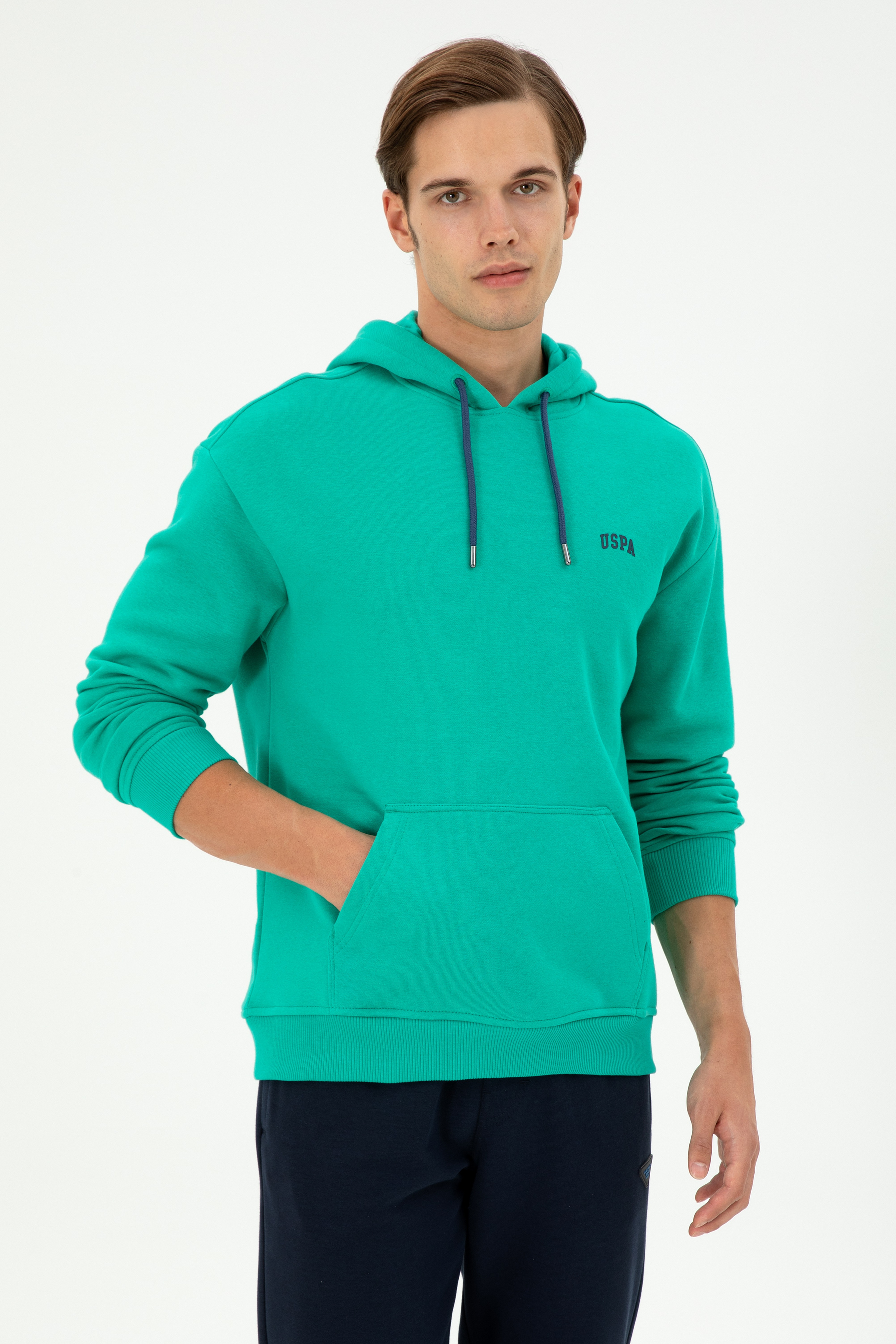 Erkek Mint Basic Sweatshirt - Image 1