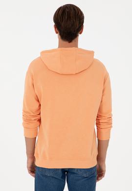 Erkek Turuncu Basic Sweatshirt - 50295149116