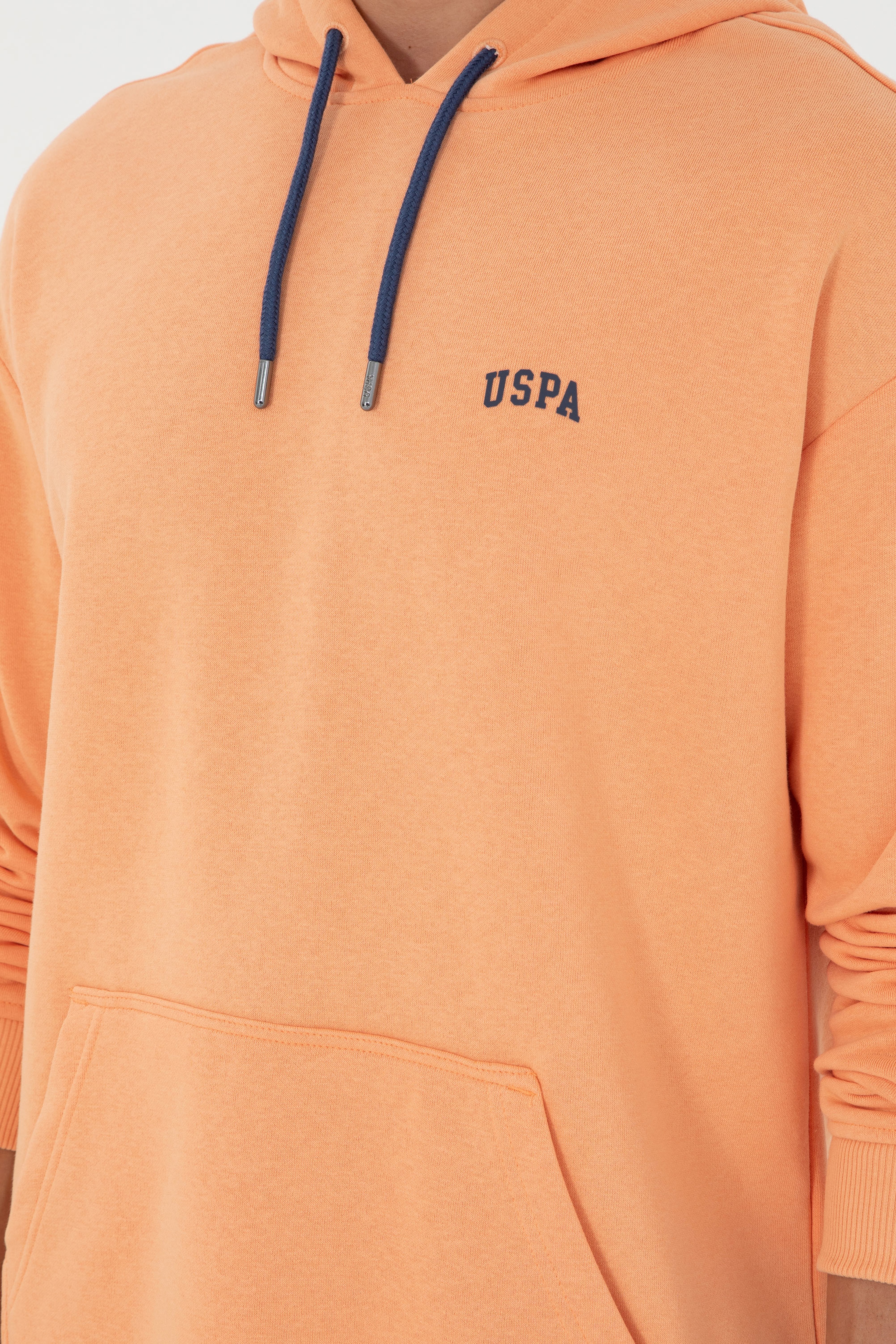 Erkek Turuncu Basic Sweatshirt