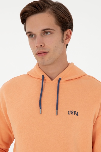 Erkek Turuncu Basic Sweatshirt