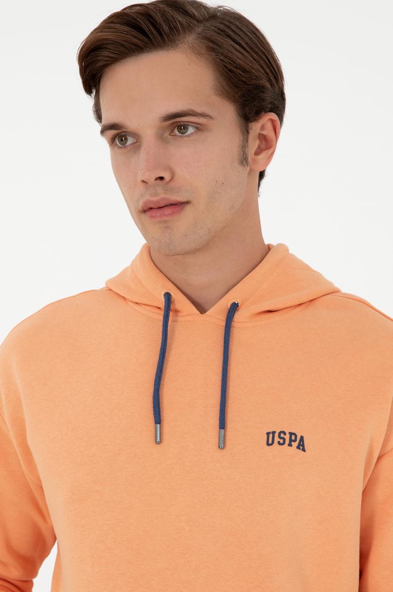 Erkek Turuncu Basic Sweatshirt