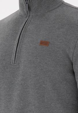 Erkek Antrasit Melanj Basic Sweatshirt - 50298243021