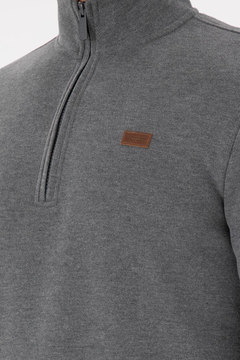 Erkek Antrasit Melanj Basic Sweatshirt - 50298243021