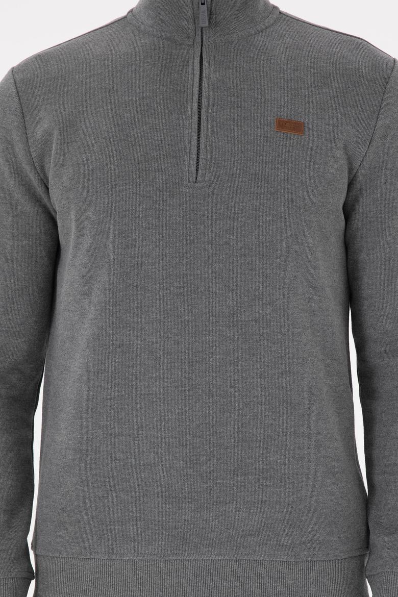 Erkek Antrasit Melanj Basic Sweatshirt - 50298243021